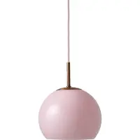 Frandsen Ball pendellampe, opal rosé, Ø 18 cm, glass