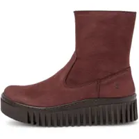 Art for woman. 115311467003_008 1531 Brighton Burgundy Leather Ankle Boots (36), 3 to 5 cm, Zip, Casual