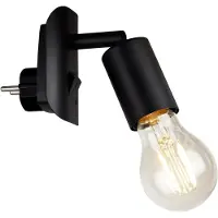 Briloner Plugglampe Batita Retro, IP20, svart