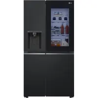 LG GSGV81EPLL kjøleskap med fryser 635 liter energiklasse E 91,3 cm matt svart