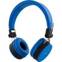 STREETZ Sammenleggbart on-ear Bluetooth-headset, 3.5 mm, blå