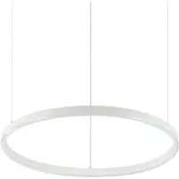 Ideal Lux LED-hengelampe Oracle Slim Ø 50 cm hvit 3.000 K