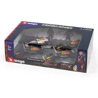 Bburago 78515 F1 Red Bull Verstappen &amp; Perez 1:43 Modellbil Byggesett 4 Enheter