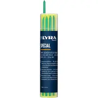 Lyra Dybhulspen refill PERMANENT mix hvid, blå, grøn 12 stk Lyra Dry
