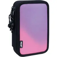 Milan pennal 2 rom med utstyr Sunset svart/rosa