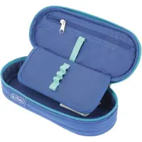 Herlitz Etui Dip Dye, Mykt penal, Polyester, Blå, Turkis, Monokromatisk, Glidelås, Oppvekst
