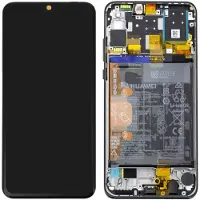 Huawei P30 Lite 02352RPW LCD-skjerm med touch og frontdeksel svart Service Pack