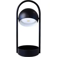Frandsen LED-bordlampe Ball Portable, svart, stål