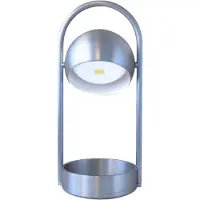 Frandsen LED-bordlampe Ball Portable, aluminium børstet
