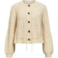 Object Kabelstrikkede Ballongermer Strikket Cardigan