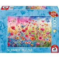 Schmidt Spiele 113680 puslespill 1000 brikker Poppy Field