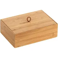 Wenko 23924100, Lager boks, Bamboo, Rektangulær, Bamboo, Monokromatisk, Innendørs