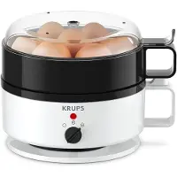 Krups EG 230115, 7 egg, Plast, Rotasjon, Hvit, 187 mm, 134 mm