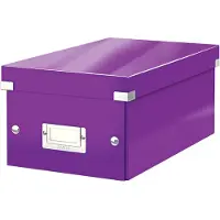 Leitz Oppbevaringsboks Click & Store WOW DVD Lilla