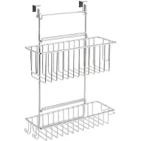 Wenko Door-mounted rack, Opphengsmontering, Metall, Kromfarget, Kjøkken, 2 hyller, Moderne