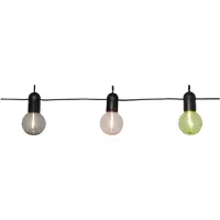 Star Trading LED-lyslenke Fiesta, batteridrevet, mangefarget
