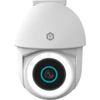 Nedis SmartLife - Nettverksovervåkingskamera - panorering / tipping - kule - utendørs - vanntett - farge (Dag og natt) - 3 MP - 2304 x 1296 - 1296p - lyd - trådløs - Wi-Fi - DC 5 V