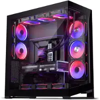 Phanteks NV9 MKII PC-kabinett EATX, 2 paneler i herdet glass, svart