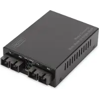 Digitus Professional DN-82024 - Medieomformer - 100Mb LAN - 100Base-FX - SC flermodus / SC-enkeltmodus - opp til 20 km - 1310 nm