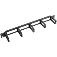 Lanberg AK-1202-B - 1U - Cable Management Panel