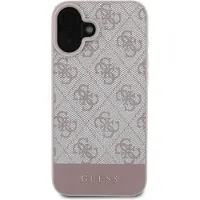 GUESS hette til iPhone 16 6,1&quot GUHCP16SG4GLPI rosa hardcase 4G Bottom Stripe
