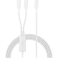 Belkin BoostCharge Pro 140W Dual USB-C Cable - 1.5m - White