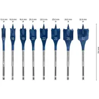 Bosch Expert Self Cut Speed 12/16/18/20/22/25/28/32 Mm Borsett 8 Enheter