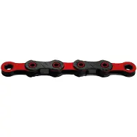Kmc Kjede DLC12 BlackRed 12-speed 126 ledd Waxed