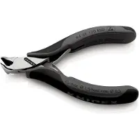 Knipex 64 32 120 ESD, tang, stål, plast, svart, grå, 120 mm, 92 g