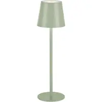JUST LIGHT . Euria LED-bordlampe, grønn, jern, IP54