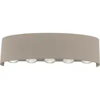 Paul Neuhaus utendørs LED-vegglampe Carlo, 27 cm, sandfarget