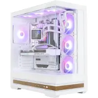 Zalman P40 Namu - Mid tower - ATX - sidepanel med vindu (herdet glass) - ingen strømforsyning (ATX) - hvit - USB/lyd