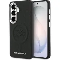 Karl Lagerfeld MagSafe-etui med pregede ringinitialer for Samsung Galaxy S26 - Svart