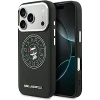 Karl Lagerfeld Point & Choupette Sketch MagSafe-etui for iPhone 17 Pro - Svart