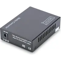 Digitus Professional DN-82110-1 - Fibermedieomformer - 1GbE - 10Base-T, 1000Base-SX, 100Base-TX, 1000Base-T - RJ-45 / ST flermodus - opp til 500 m - 850 nm