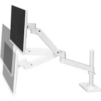 Ergotron LX Pro - Monteringssett (skjermarm, høy stang) - for LCD-skjerm - aluminium - hvit - skjermstørrelse: inntil 34 - skrivebordsmonterbar