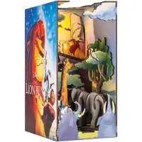 Ginza.se Tiny Adventures - Disney The Lion King, Passasjerskipsmodell, Monteringssett, Disney The Lion King Book Nook - Magical Miniature World for your Bookshelf Add a special touch to..., Alle kjønn,