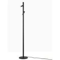 HELESTRA Coni LED-gulvlampe 2 spoter 160cm svart