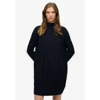 Superdry Slouchy Cable Knit Kjole Med Lange Ermer