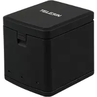 Telesin Usb-lader 2x batteri for Gopro Hero 8/7/6/5 svart