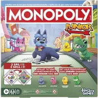 Hasbro Monopoly Junior 2 In 1 brettspill Refresh, DK/NO