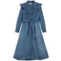 Tommy Hilfiger Ww0ww51463 Lang Ermet Midi-kjole