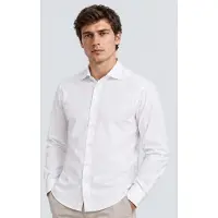 HARMONT & BLAINE for man. CNR001012523I White Stretch Poplin Tin Shirt (XXL), Casual, Cotton, Classic, Long sleeve
