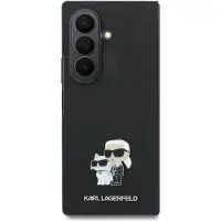 Karl Lagerfeld Saffiano Karl&Choupette-pinneetui til Samsung Galaxy Z Fold 8 Ultra – svart
