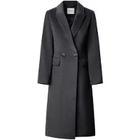 Pepe Jeans for woman. PL4024510 Lisa dark grey coat (S), Casual, Wool, Classic