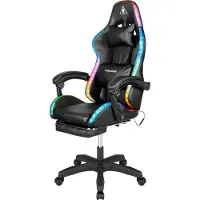 Krüger&Matz Kruger & Matz GX-150 gamingstol med LED, svart