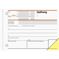 Sigel - Kvittering - 40 ark - A6 (105 x 148 mm) - dublett - karbonfri