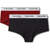 Calvin Klein Hipster - 2-pack - Brent murstein/Svart - - 12-14 år (152-164) - Hipsters