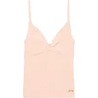 Superdry Athletic Essentials Printed Pointelle Ermeløs V-hals T-skjorte