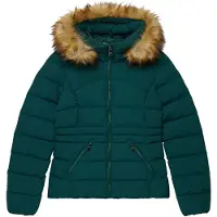 Superdry Faux Fur Fuji Padded Jakke